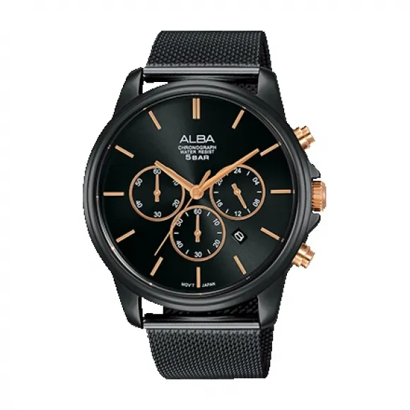 雅柏/Alba 43MM 不锈钢表壳 男表 AT3E39X1