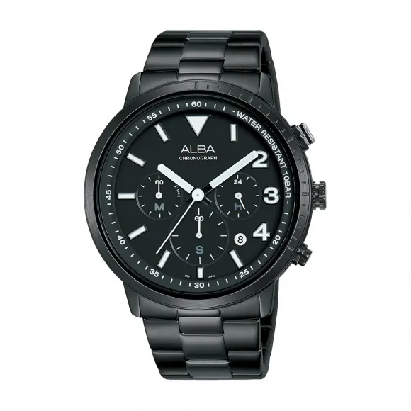 雅柏/Alba 43MM 不锈钢表壳 男表 AT3F43X1