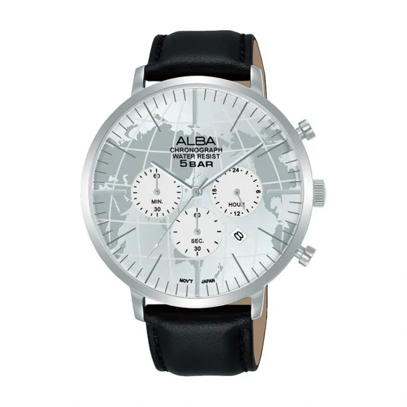 雅柏/Alba 44MM 不锈钢表壳 男表 AT3H05X1