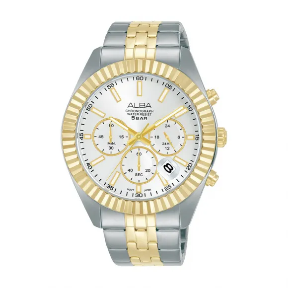 雅柏/Alba 42MM 不锈钢表壳 男表 AT3H14X1