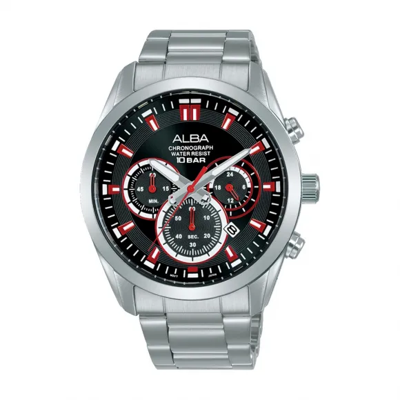 雅柏/Alba 43MM 不锈钢表壳 男表 AT3H63X1