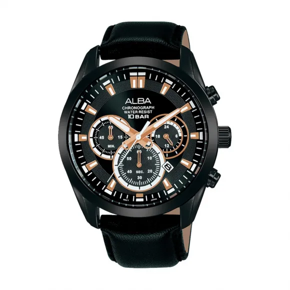 雅柏/Alba 43MM 不锈钢表壳 男表 AT3H69X1