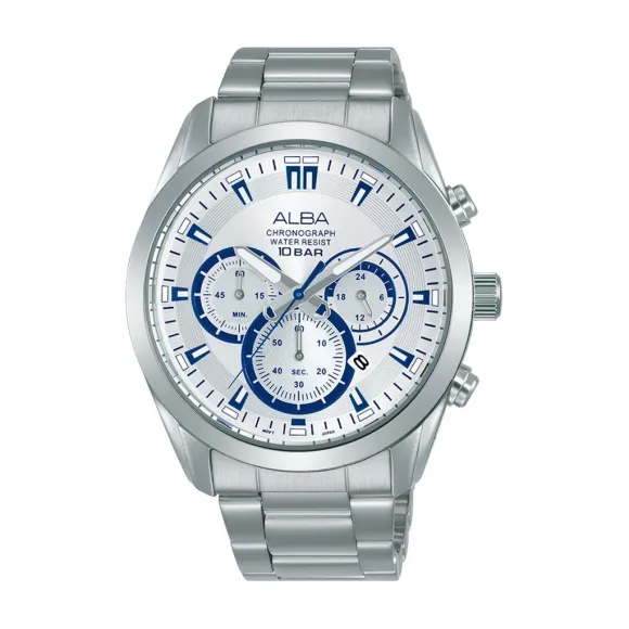 雅柏/Alba 43MM 不锈钢表壳 男表 AT3H71X1