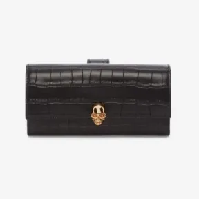 亚历山大麦昆/Alexander McQueen 骷髅长款钱包 女士 45407608ou 275330DZT0G1000