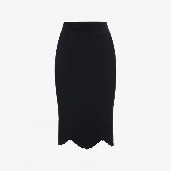 亚历山大麦昆/Alexander McQueen 针织铅笔半裙 女士 35308943di 344898Q1RJQ1000