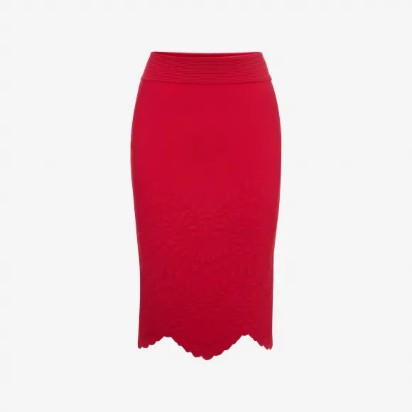 亚历山大麦昆/Alexander McQueen 针织铅笔半裙 女士 35316798gn 344898Q1RJQ6503
