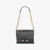 亚历山大麦昆/Alexander McQueen 牛皮 Twin Skull 链式 Satchel 手袋 女士 45305380uo 439450DNV0G1000