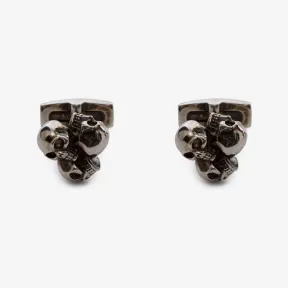 亚历山大麦昆/Alexander McQueen 三骷髅袖扣 男士 50185425kx 456808J160Y0446