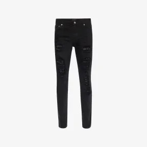 亚历山大麦昆/Alexander McQueen 黑色仿旧牛仔裤 男士 42583391ji 463847QJY401001