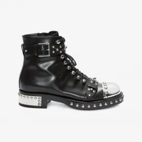 亚历山大麦昆/Alexander McQueen 钉饰踝靴 女士 11182892cr 470601WHPP01000
