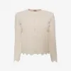 亚历山大麦昆/Alexander McQueen 双色提花蕾丝上衣 女士 37980249rh 471297Q1WDU9220