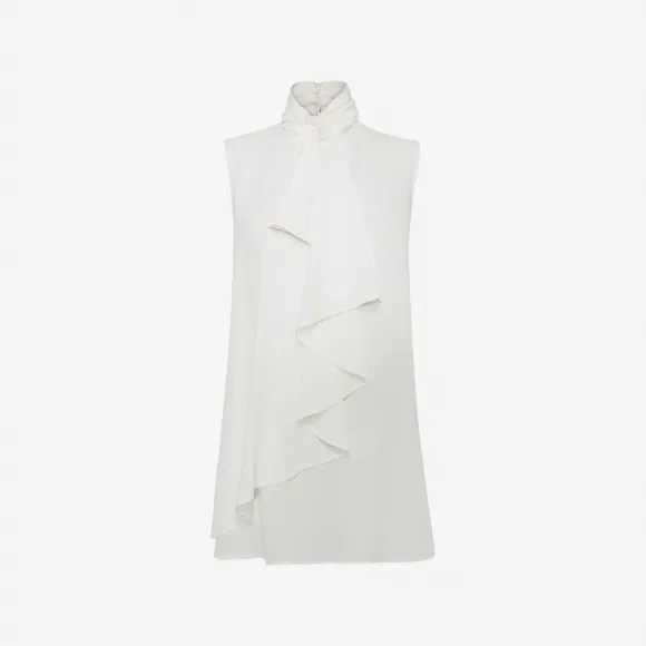亚历山大麦昆/Alexander McQueen 荷叶边结饰上衣 女士 12023042uv 482029QJB079016