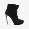 亚历山大麦昆/Alexander McQueen 动物角鞋跟短靴 女士 11245474bj 485826WHQV01000