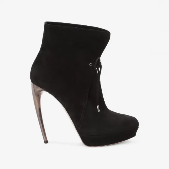 亚历山大麦昆/Alexander McQueen 动物角鞋跟短靴 女士 11245474bj 485826WHQV01000