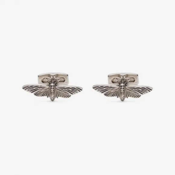 亚历山大麦昆/Alexander McQueen 飞蛾袖扣 男士 50182187xr 438118J160Y0911