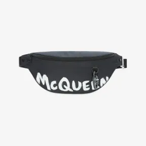 亚历山大麦昆/Alexander McQueen 黑，白 男士 腰包 596425HWC1K1070 809098952