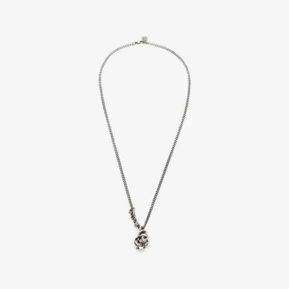 亚历山大麦昆/Alexander McQueen 古董银 男士 项链 628083J160Y0446 809370856