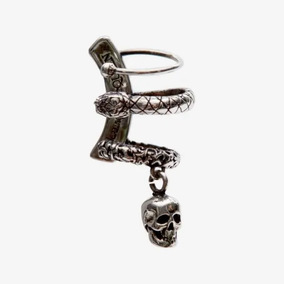 亚历山大麦昆/Alexander McQueen 古董银 男士 耳饰 628116J160Y0446 809370876