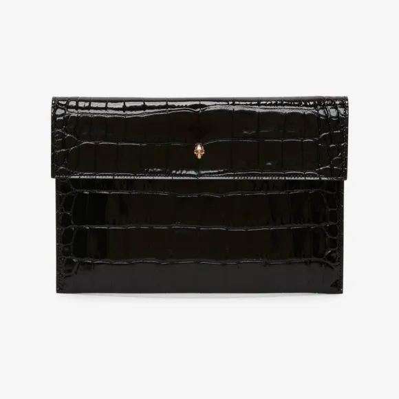 亚历山大麦昆/Alexander McQueen 女士黑色骷髅手拿包 6320331JMEG1000 809464499