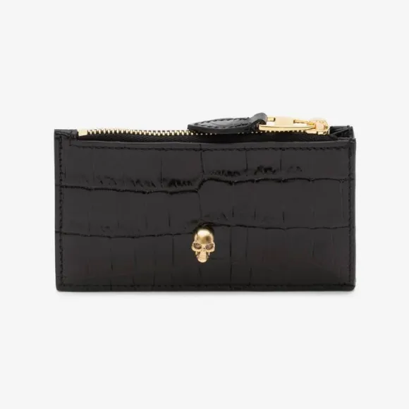 亚历山大麦昆/Alexander McQueen Skull 拉链卡夹 女士 6320371JMFG1050