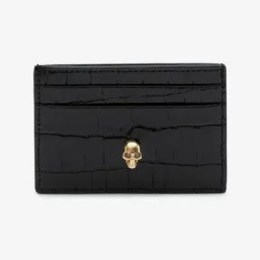 亚历山大麦昆/Alexander McQueen 黑色 女士 卡包 6320381JMFG1050 809464621