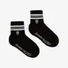 亚历山大麦昆/Alexander McQueen 女士黑色骷髅头运动袜 6454233D17Q1077 