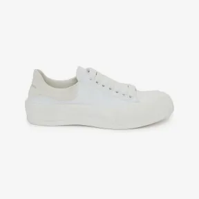 亚历山大麦昆/Alexander McQueen Deck系带帆布鞋 男士 654594W4MV79000