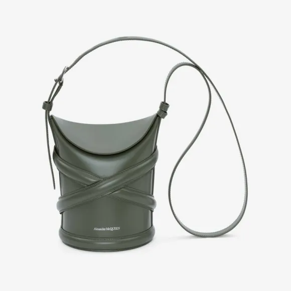 亚历山大麦昆/Alexander McQueen 女款 The Curve 军绿色 6564671YB423330 812851604