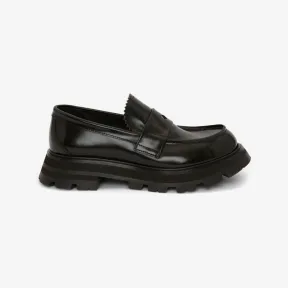 亚历山大麦昆/Alexander McQueen 黑色 女士 乐福鞋 666328WHZ801000 