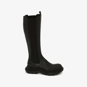 亚历山大麦昆/Alexander McQueen 黑色 女士 高筒靴 666410WHZ661000 