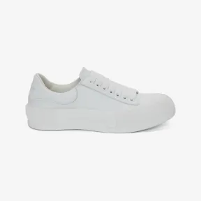 亚历山大麦昆/Alexander McQueen Deck系带帆布鞋 女士 667245WIAB69065