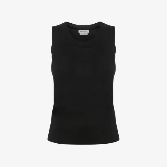 亚历山大麦昆/Alexander McQueen 黑色 女士 背心 667843Q1AVX1000 