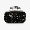 亚历山大麦昆/Alexander McQueen 女士黑色指关节手拿包 6762561MC621000 812851608