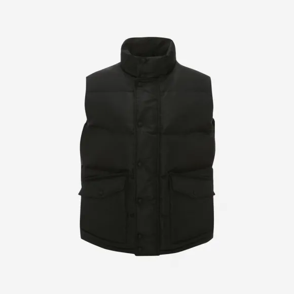 亚历山大麦昆/Alexander McQueen 男士黑色 McQueen 涂鸦羽绒马甲 682881QSR771000 
