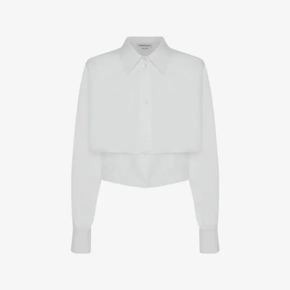 亚历山大麦昆/Alexander McQueen 光学白 女士 胸衣 706721QAAAY9000 