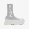 亚历山大麦昆/Alexander McQueen McQueen Graffiti Tread Slick针织靴 女士 708096W4UA18291