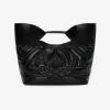 亚历山大麦昆/Alexander McQueen 女款黑色蝴蝶结 7093441BLEL1000 812849891