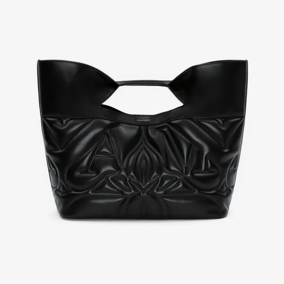 亚历山大麦昆/Alexander McQueen 女款黑色蝴蝶结 7093441BLEL1000 812849891