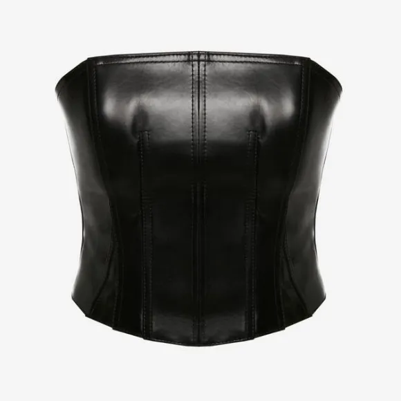 亚历山大麦昆/Alexander McQueen 黑色 女士 胸衣 722197Q5AKH1000 