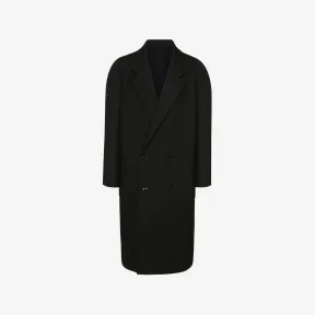 亚历山大麦昆/Alexander McQueen 男士黑色大廓形插肩大衣 724436QUU061000 