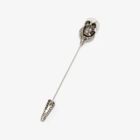 亚历山大麦昆/Alexander McQueen 男士维多利亚时代骷髅头别针，古银 728365I94VY1137 811227791