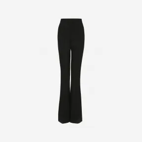 亚历山大麦昆/Alexander McQueen 女式黑色高腰喇叭裤 732573QJADC1000 