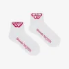 亚历山大麦昆/Alexander McQueen 女士白色 Cut Seal Logo 袜子 7328633D56Q9041 811222089