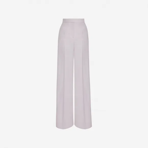亚历山大麦昆/Alexander McQueen 女式瓷质羊毛阔腿裤 732920QJADC5093 