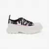 亚历山大麦昆/Alexander McQueen 女士Tread Slick Watercolour Graffiti系带鞋彩色 733065W4PM18893
