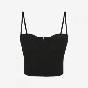 亚历山大麦昆/Alexander McQueen 黑色紧身胸衣 734685QEAAA1000 
