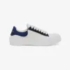 亚历山大麦昆/Alexander McQueen 男士 Deck Plimsoll 白色/海蓝色/黑色 735792W4TGY7797 
