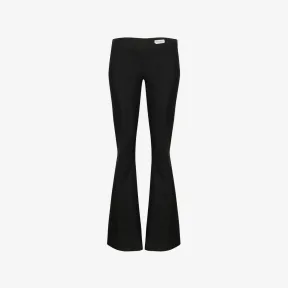 亚历山大麦昆/Alexander McQueen 女士黑色低腰精裁长裤 744576QJACX1000 