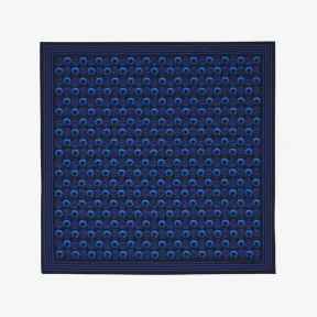 亚历山大麦昆/Alexander McQueen 午夜蓝女式 Polka Iris 机车方巾 - 蓝色 7452793001Q4068 812892448
