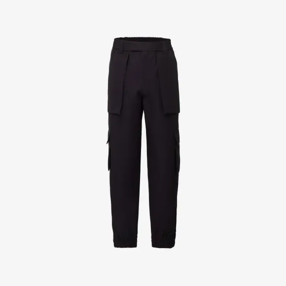 亚历山大麦昆/Alexander McQueen 男士黑色工装裤 746127QVS771000 